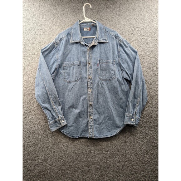 Levi's Jeans Men Denim Jean Light blue Shirt - Picture 1 of 11